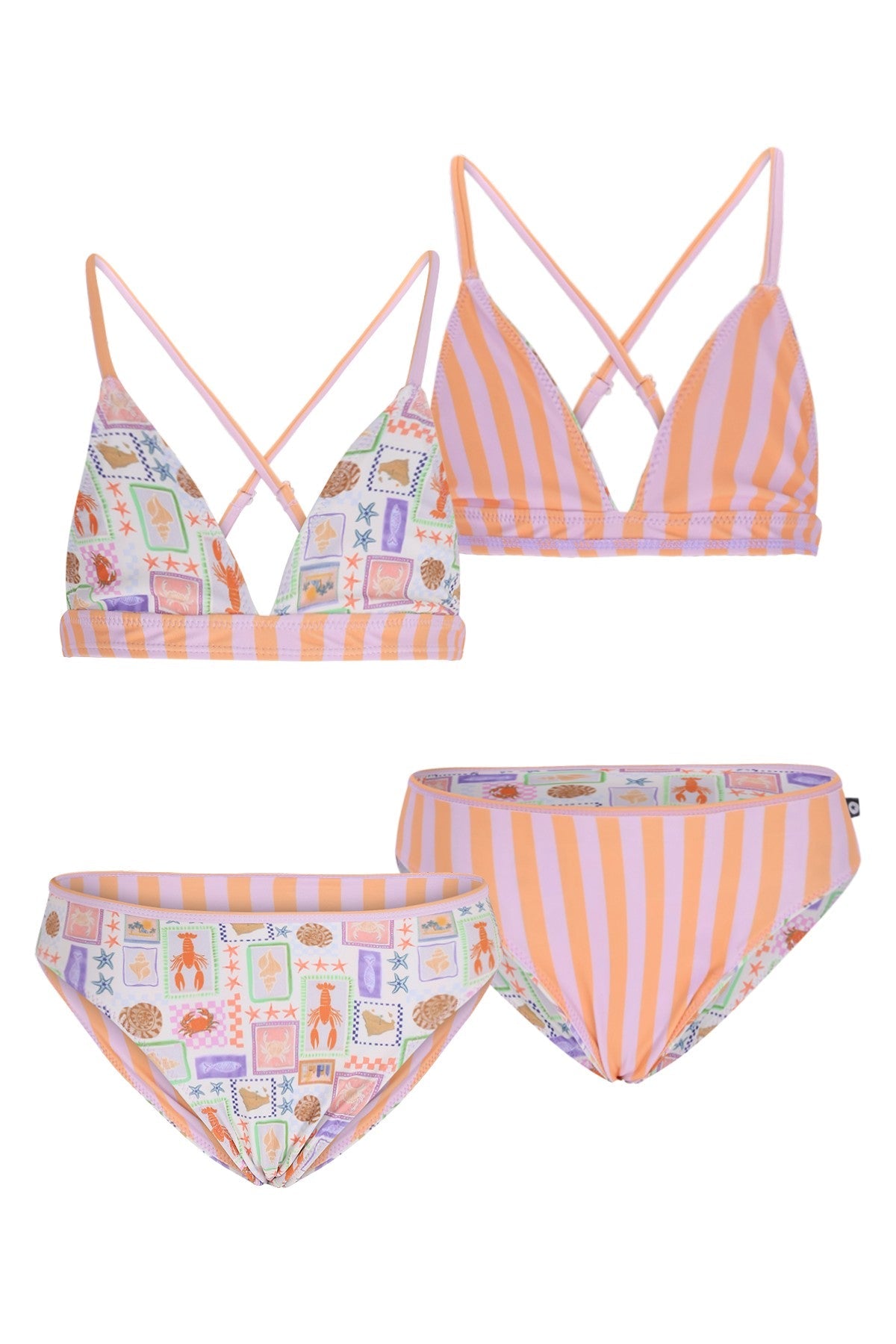 Talia Flo girls reversible triangle