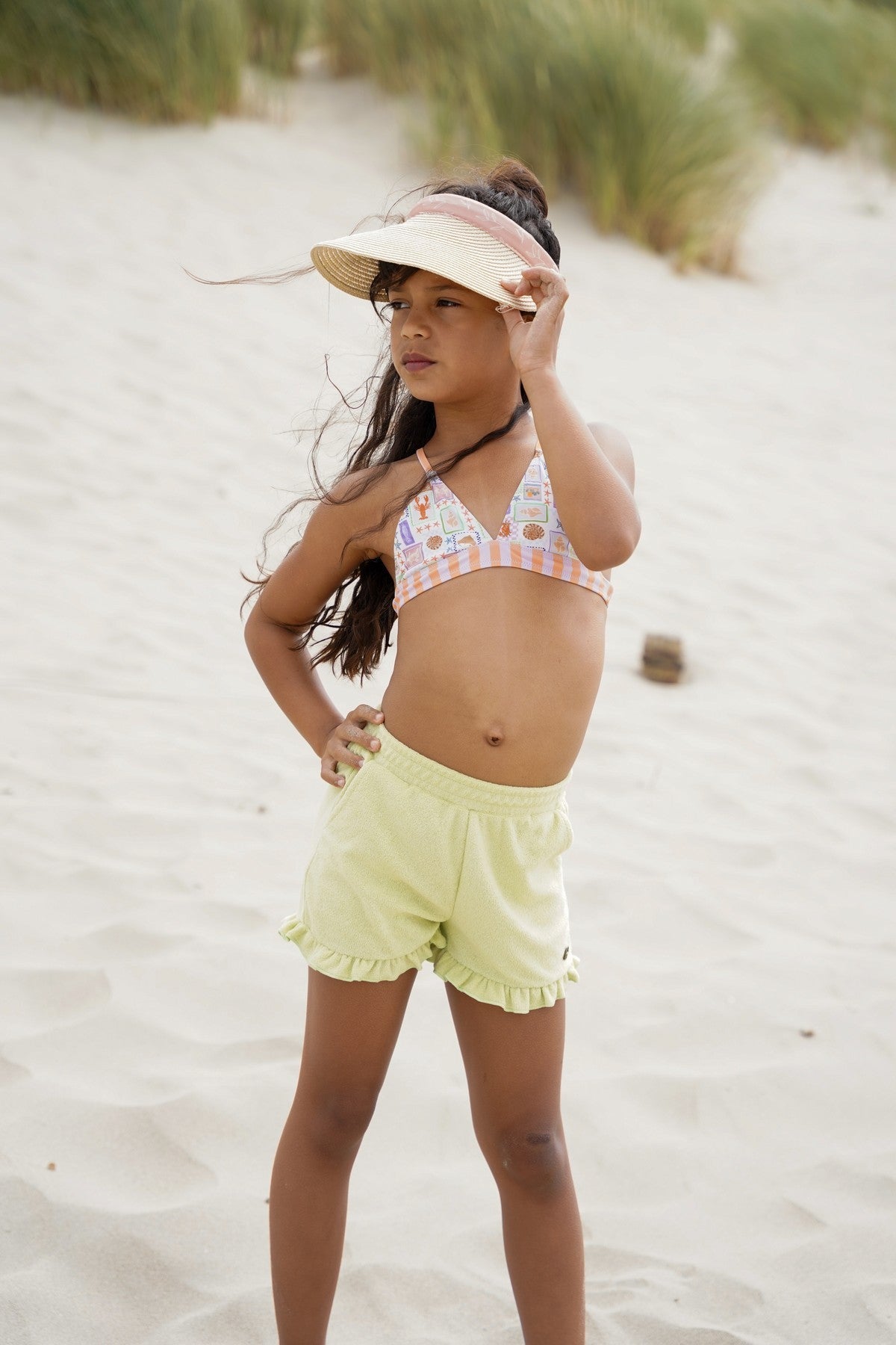 Faje Flo girls short ruffle hem