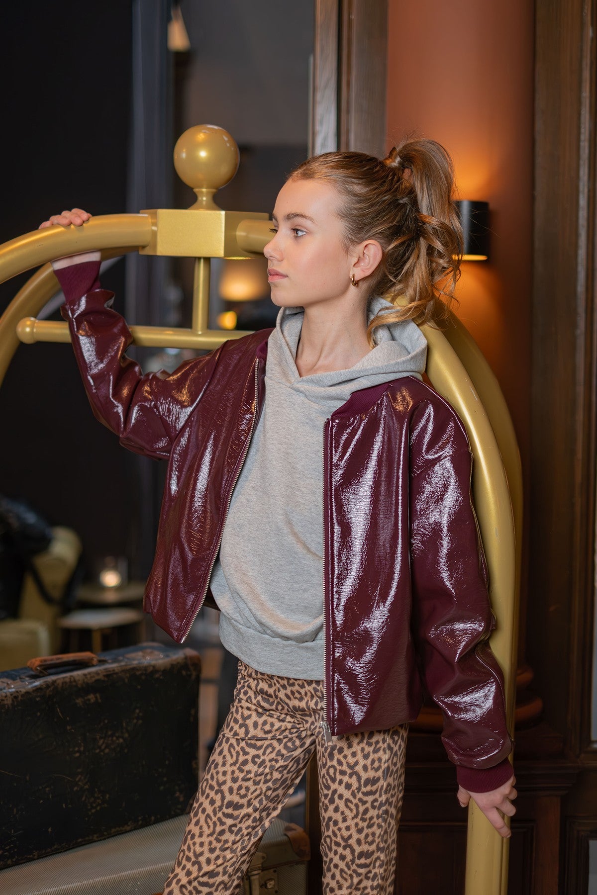 Amira faux leather jacket