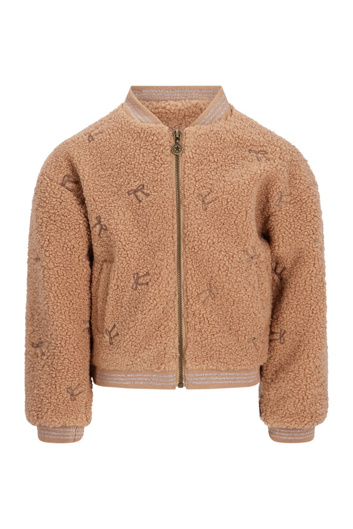 Dionne teddy embroidery cardigan