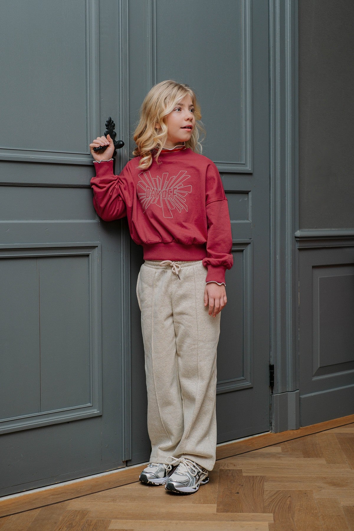 Fienna glitter sweatpants straight