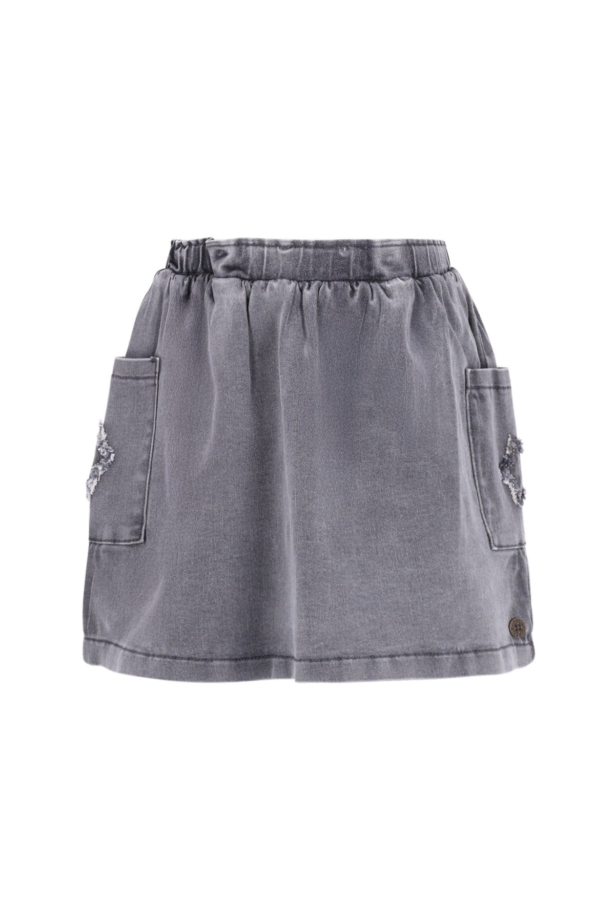 Semmie denim skirt with embroidery