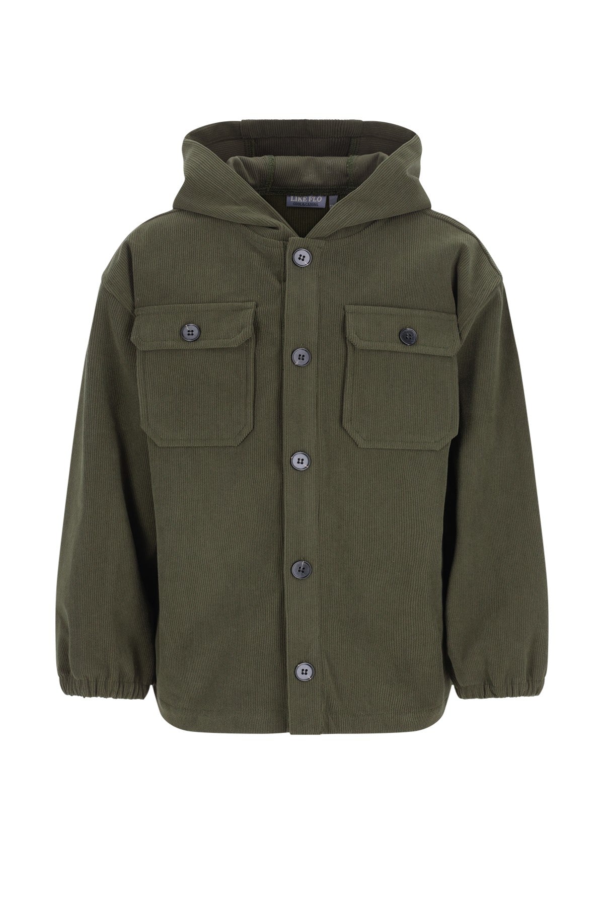 Cas corduroy overshirt with hood