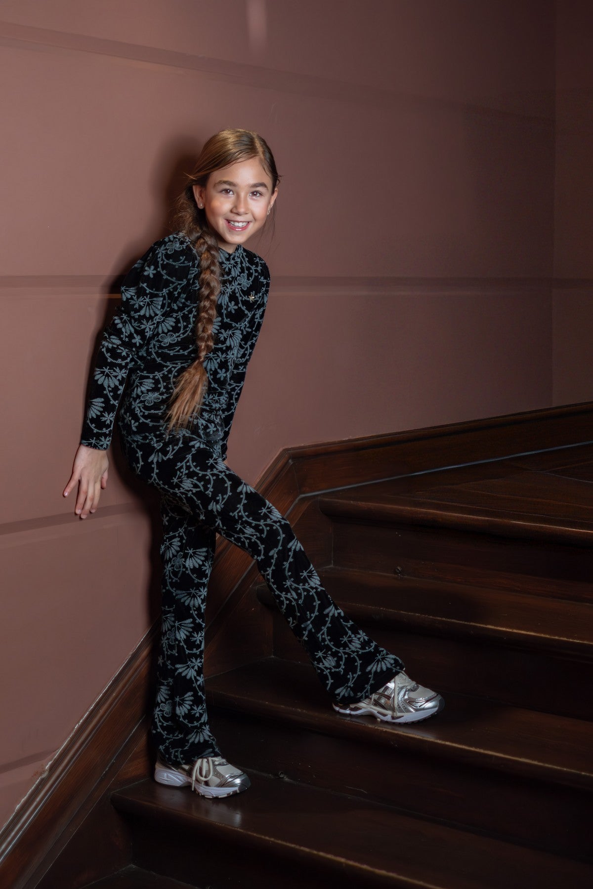 Florine velvet flared pants