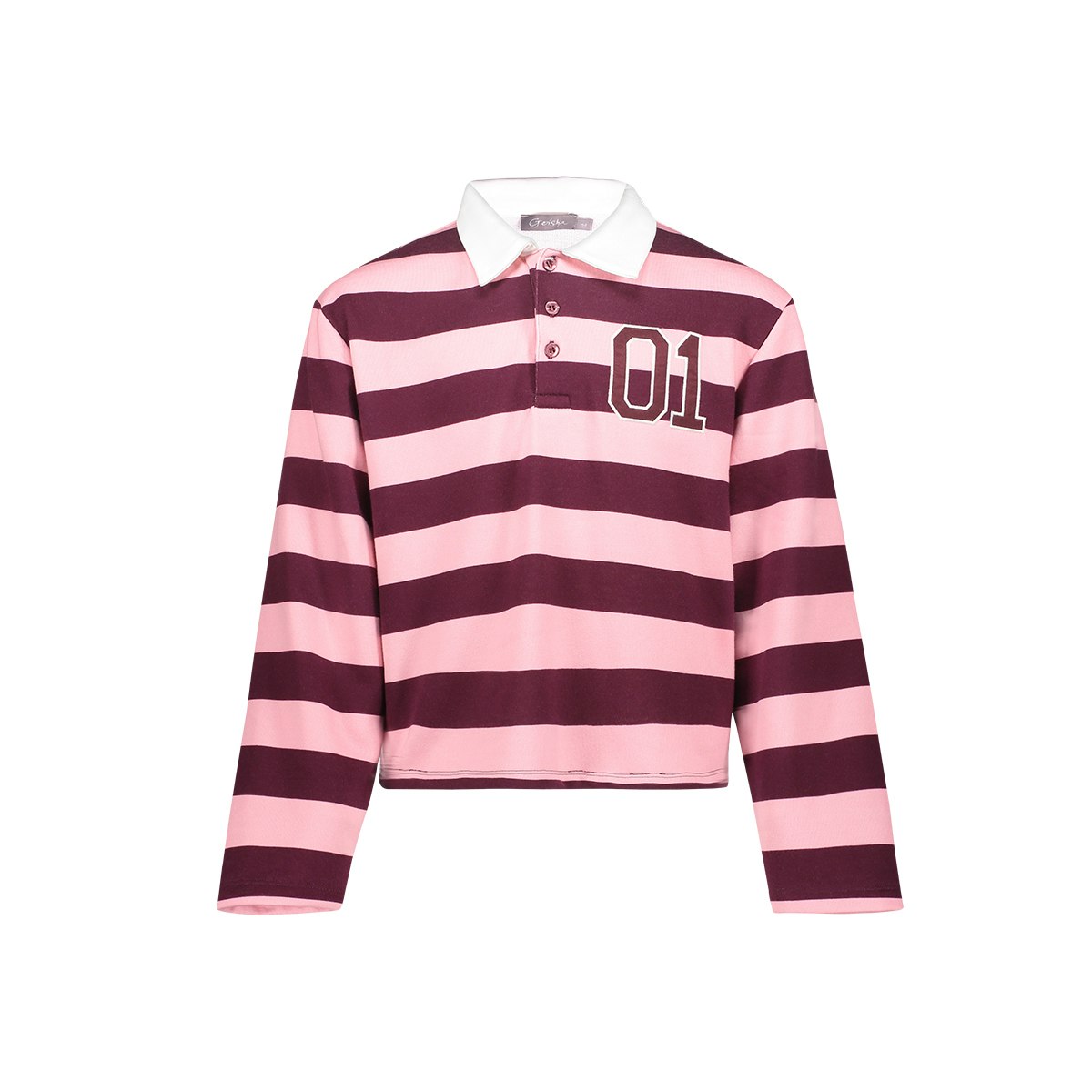 Sweat striped with collar