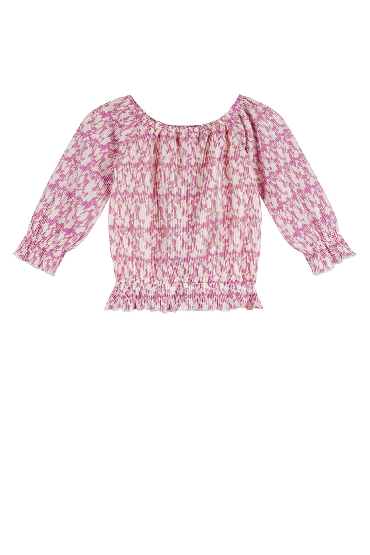 Tiny Pleated Top Fresia Purple
