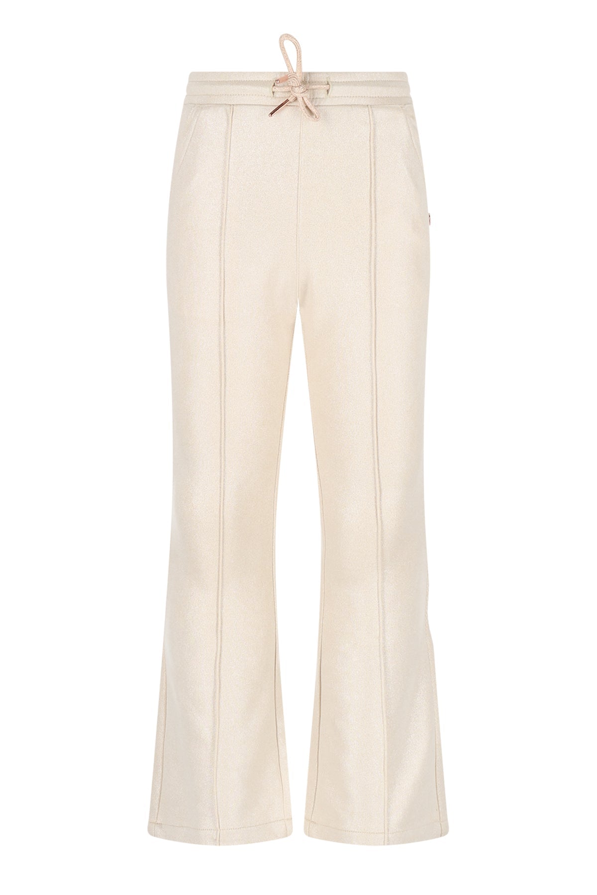 Soy Flared Foil Coated Fake Suede Pants