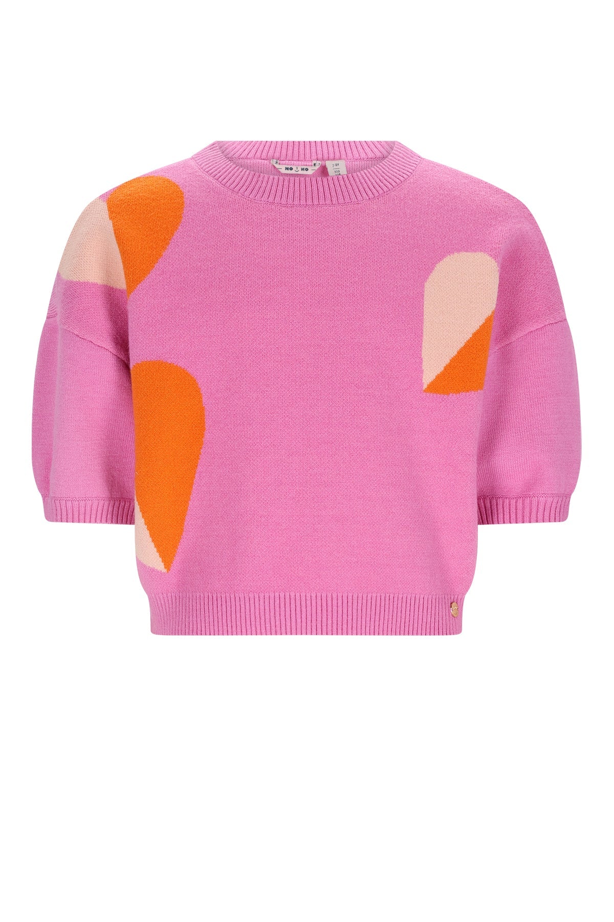 Keya Knitted Top with intarsia hearts