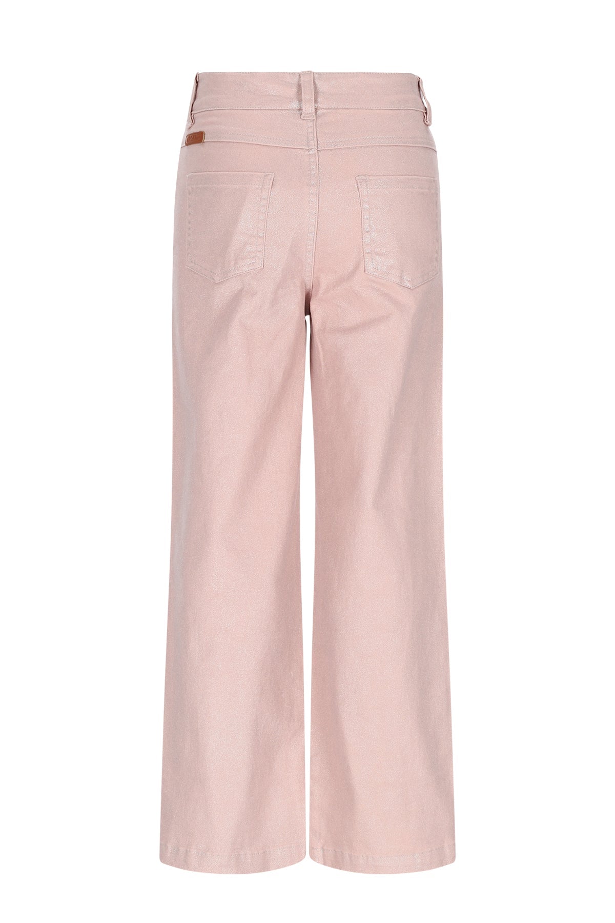 Siam Foil-Coated Stretch Twill Straight Leg Pants