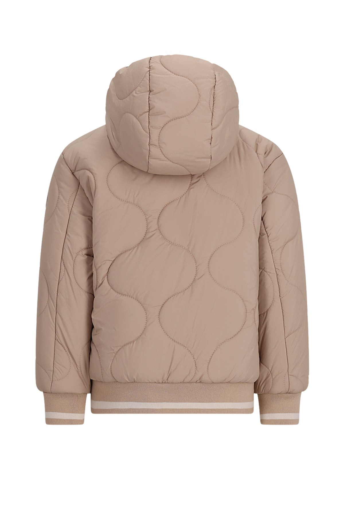Bomby Reversible Girls Hooded Winter Bomberjacket