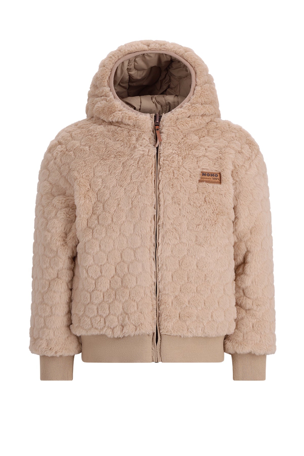 Bomby Reversible Girls Hooded Winter Bomberjacket