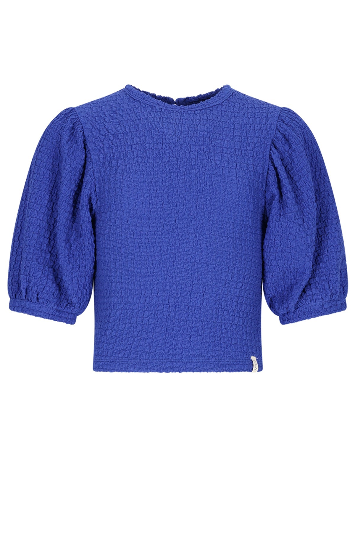 Kylias Smock jersey top with puffed sleeves