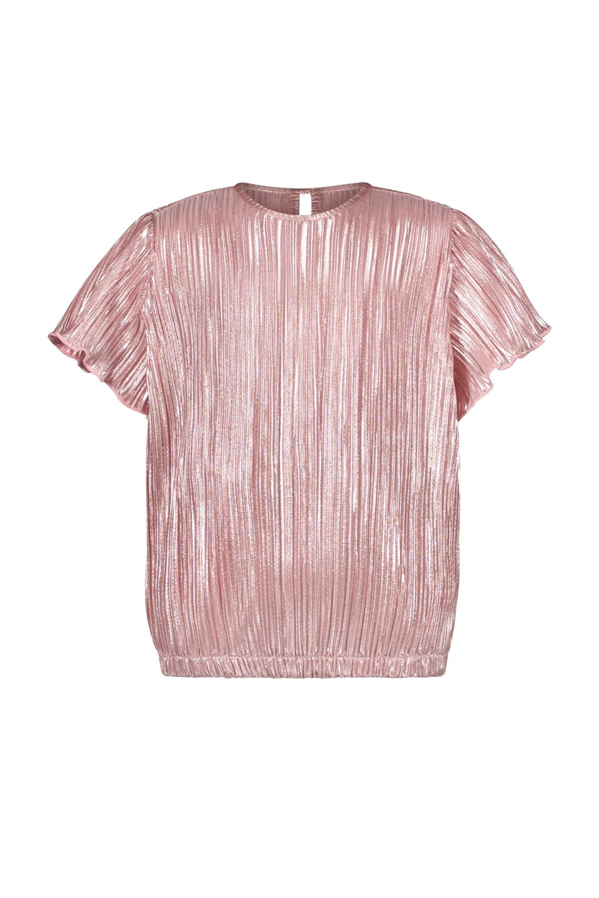 Brynn metallic pleated top