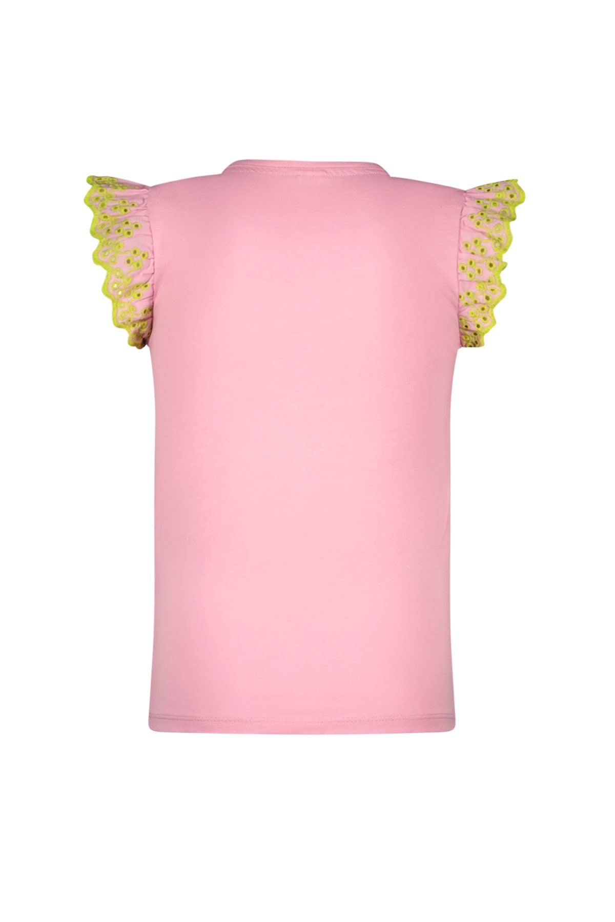 Taria t-shirt with embroidered sleeve