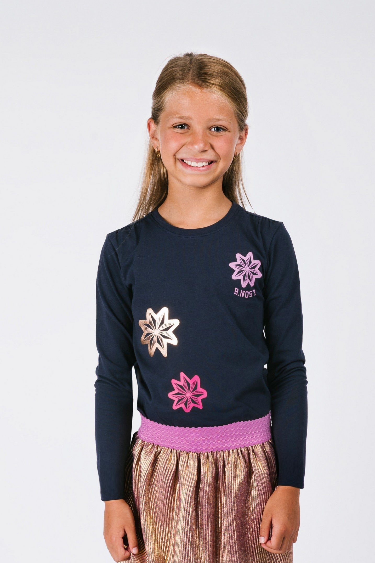 Tara B.Nosy girls long sleeve navy