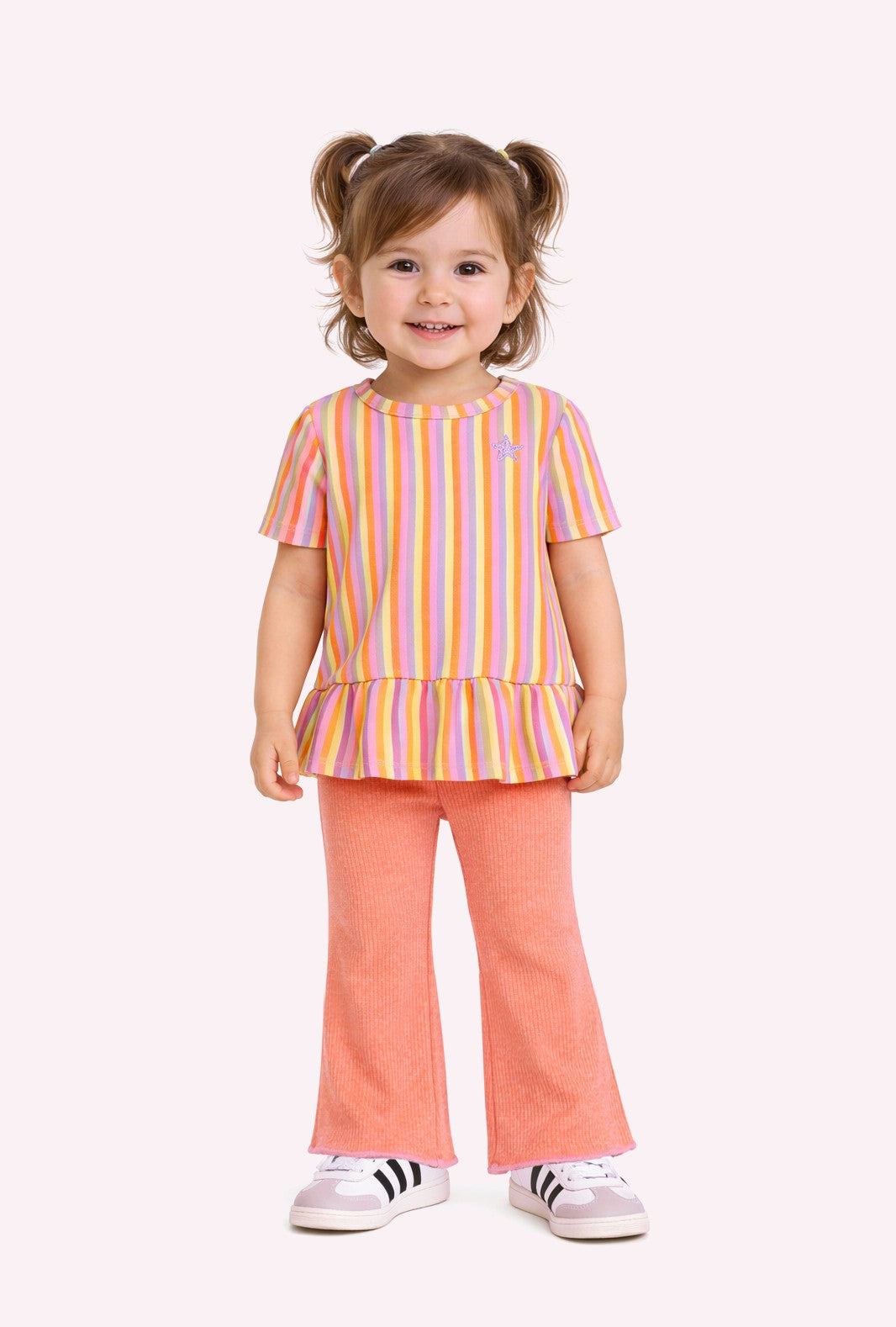 B.Nosy mini girls flared pants Pina