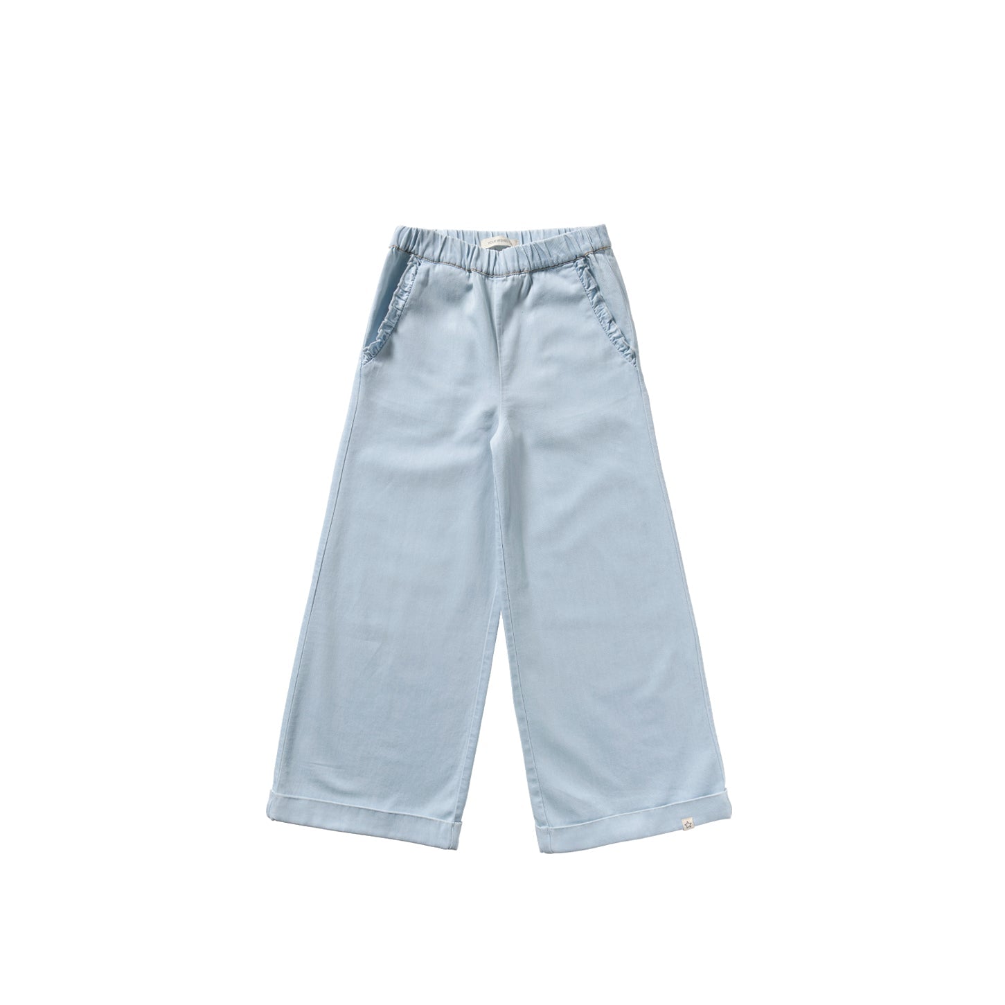Chambray Ruffle Broek